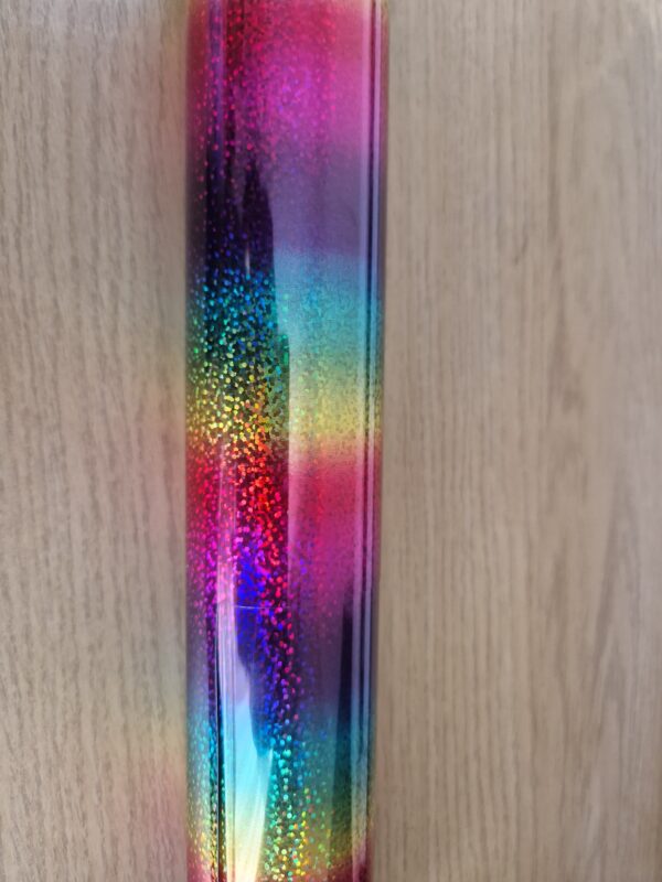 Personalised Rainbow Glitter Name Stickers - Water bottle, lunch boxes, Glass,