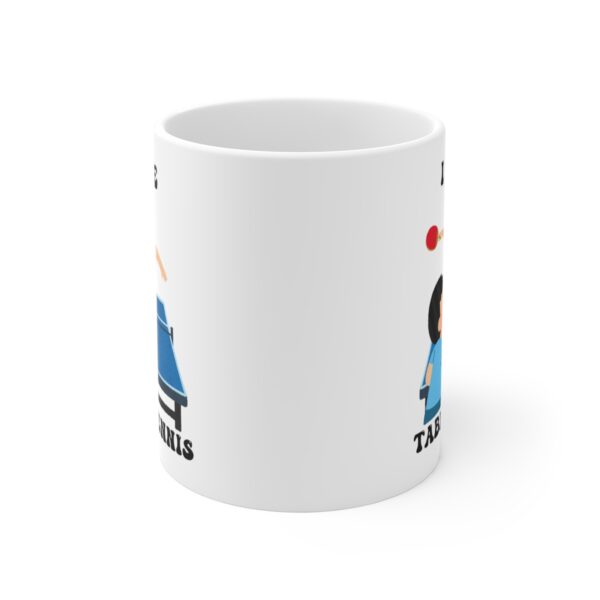 I Love Table Tennis White Mug