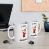 I Love Badminton White Mug