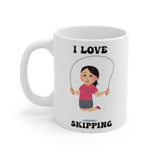 I Love Skipping White Mug