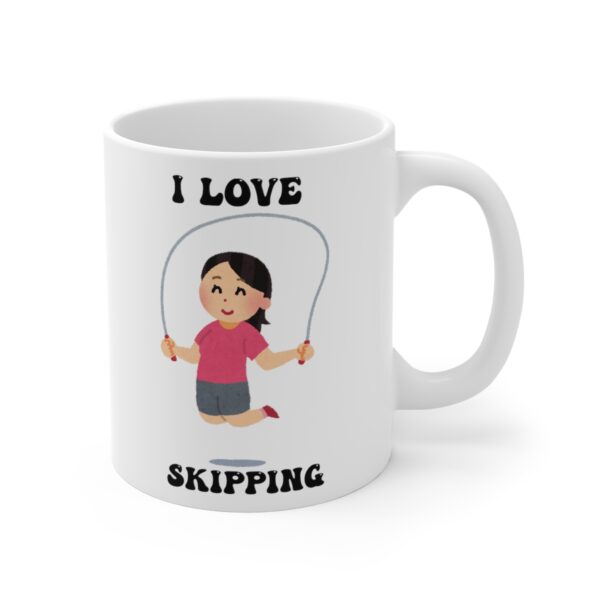 I Love Skipping White Mug
