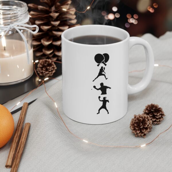 I Love Table Tennis White Mug