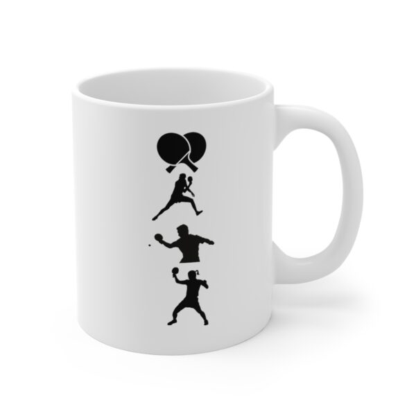 I Love Table Tennis White Mug