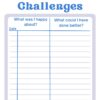 Table Tennis Weekly Journal/Planner