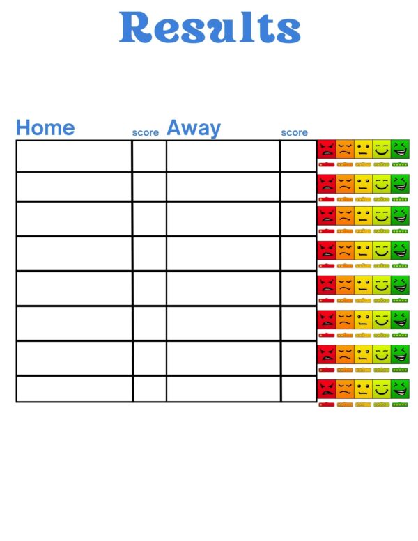 Table Tennis Weekly Journal/Planner