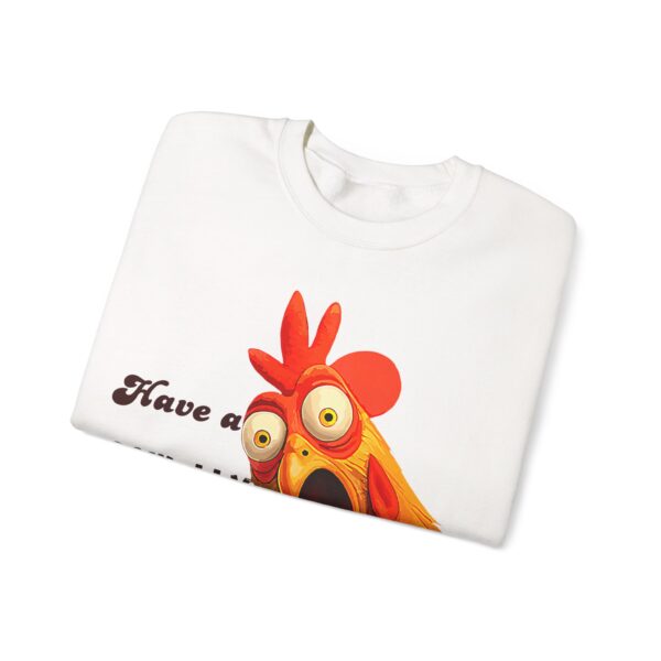 Funny Christmas Crow Unisex Sweatshirt | Festive Bird Gift for Coffee Lovers