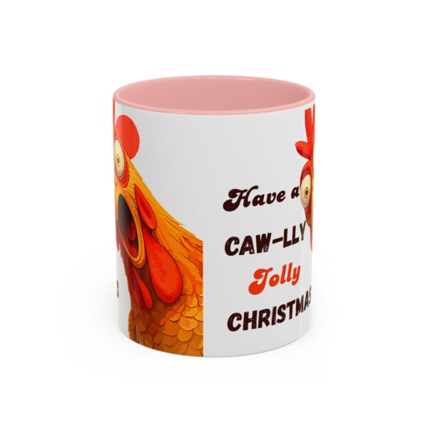 Mug - Whimsical Chicken Coffee Mug, Funny Holiday Christmas Gift for Rooster Lover