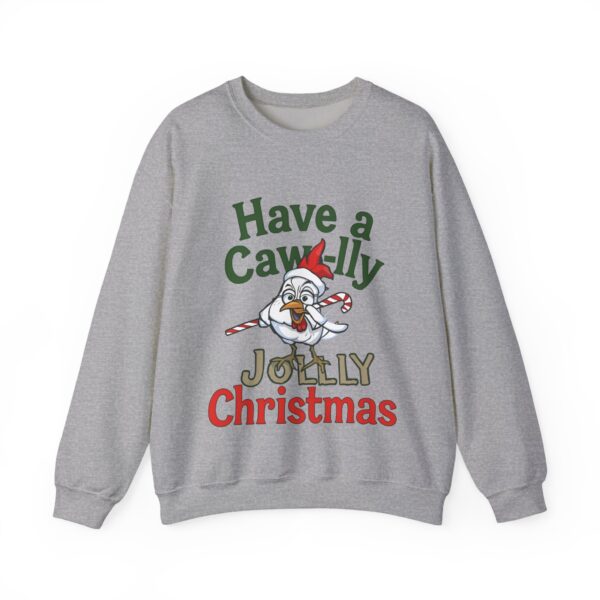 Crewneck Sweatshirt Funny Christmas Crow Gift | Festive Bird Apparel for Coffee Lovers & Bird Fans