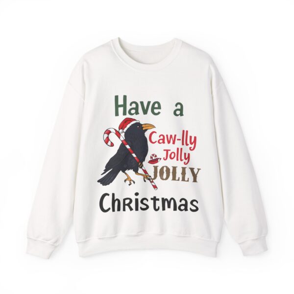 13228470670262378116_2048-2.jpeg F-Caw-F Funny Christmas Crow Unisex Sweatshirt | Festive Bird Gift