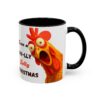 Mug - Whimsical Chicken Coffee Mug, Funny Holiday Christmas Gift for Rooster Lover