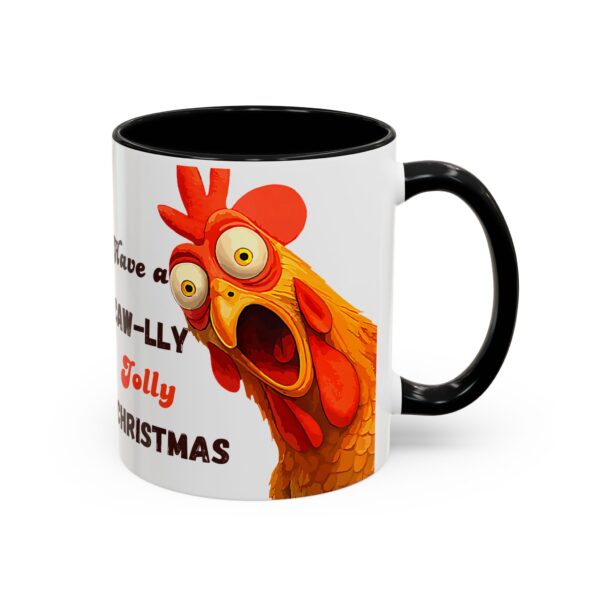 Mug - Whimsical Chicken Coffee Mug, Funny Holiday Christmas Gift for Rooster Lover