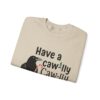 16773043623395340211_2048.jpeg F-CAW-F Funny Christmas Crow Unisex Sweatshirt | Festive Bird Gift for Coffee Lovers & Bird Fans