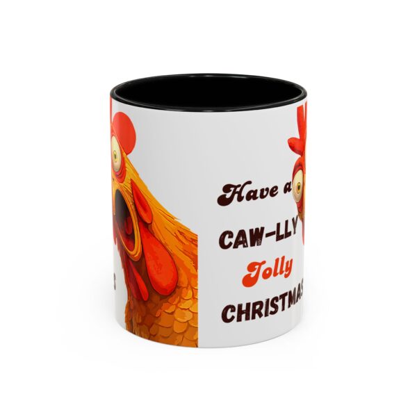Mug - Whimsical Chicken Coffee Mug, Funny Holiday Christmas Gift for Rooster Lover