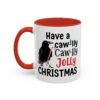 Whimsical Chicken Coffee Mug, Funny Holiday Christmas Gift for Rooster Lover