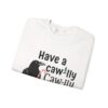 17524037805484909428_2048.jpeg F-CAW-F Funny Christmas Crow Unisex Sweatshirt | Festive Bird Gift for Coffee Lovers & Bird Fans
