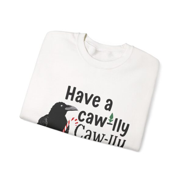 17524037805484909428_2048.jpeg F-CAW-F Funny Christmas Crow Unisex Sweatshirt | Festive Bird Gift for Coffee Lovers & Bird Fans