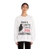 17936835125342177254_2048.jpeg F-CAW-F Funny Christmas Crow Unisex Sweatshirt | Festive Bird Gift for Coffee Lovers & Bird Fans