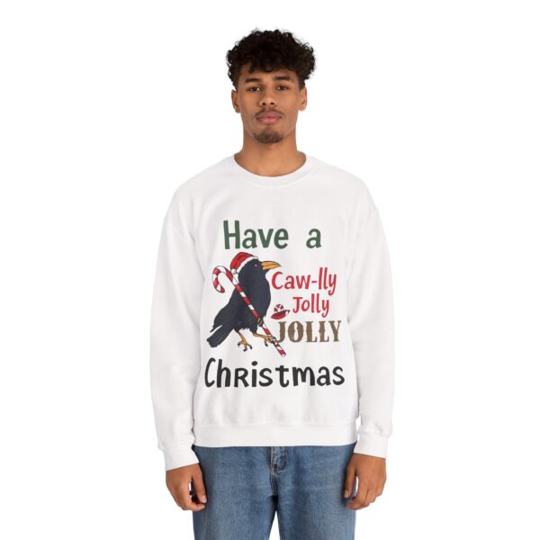 18154700224302066659_2048-2.jpeg F-Caw-F Funny Christmas Crow Unisex Sweatshirt | Festive Bird Gift
