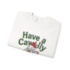 Crewneck Sweatshirt Funny Christmas Crow Gift | Festive Bird Apparel for Coffee Lovers & Bird Fans