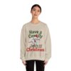 Crewneck Sweatshirt Funny Christmas Crow Gift | Festive Bird Apparel for Coffee Lovers & Bird Fans