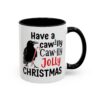 Whimsical Chicken Coffee Mug, Funny Holiday Christmas Gift for Rooster Lover