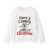Crewneck Sweatshirt Funny Christmas Crow Gift | Festive Bird Apparel for Coffee Lovers & Bird Fans