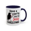 Whimsical Chicken Coffee Mug, Funny Holiday Christmas Gift for Rooster Lover