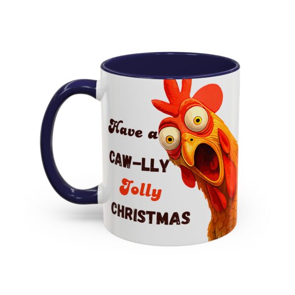 Mug - Whimsical Chicken Coffee Mug, Funny Holiday Christmas Gift for Rooster Lover