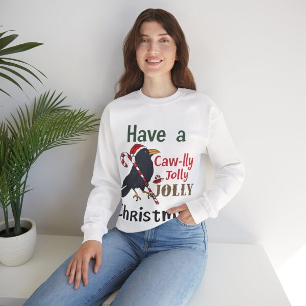 6142467059532190783_2048-2.jpeg F-Caw-F Funny Christmas Crow Unisex Sweatshirt | Festive Bird Gift