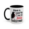 Whimsical Chicken Coffee Mug, Funny Holiday Christmas Gift for Rooster Lover