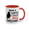 Whimsical Chicken Coffee Mug, Funny Holiday Christmas Gift for Rooster Lover