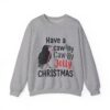 7814654766616354867_2048.jpeg F-CAW-F Funny Christmas Crow Unisex Sweatshirt | Festive Bird Gift for Coffee Lovers & Bird Fans