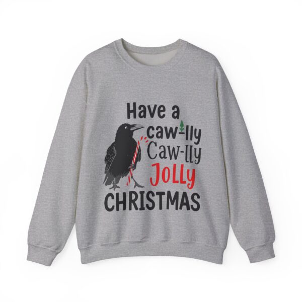 7814654766616354867_2048.jpeg F-CAW-F Funny Christmas Crow Unisex Sweatshirt | Festive Bird Gift for Coffee Lovers & Bird Fans