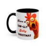 Mug - Whimsical Chicken Coffee Mug, Funny Holiday Christmas Gift for Rooster Lover