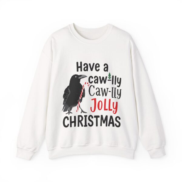 8733267496354705892_2048.jpeg F-CAW-F Funny Christmas Crow Unisex Sweatshirt | Festive Bird Gift for Coffee Lovers & Bird Fans